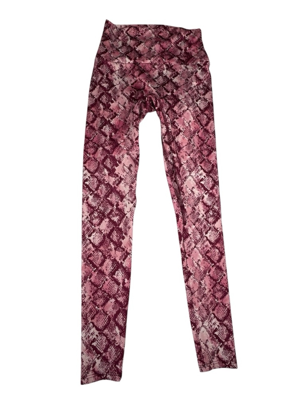 K-DEER Pink Snakeskin Print Leggings Size S